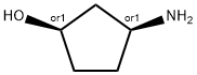 (1R,3S)-3-氨基环戊醇, 124555-42-6, 结构式