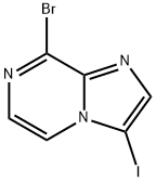 8-溴-3-碘咪唑并[1,2-A]吡嗪 结构式