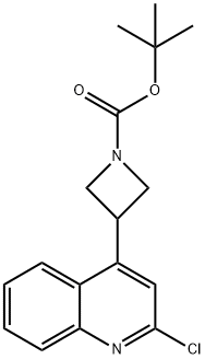 3-(2-氯喹啉-4-基)氮杂环丁烷-1-羧酸叔丁酯, 1245644-56-7, 结构式