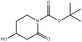 tert-butyl 4-hydroxy-2-oxopiperidine-1-carboxylate Struktur
