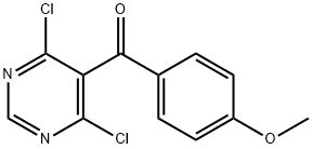 (4,6-二氯嘧啶-5-基)(4-甲氧基苯基)甲酮, 1245646-55-2, 结构式