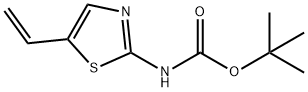 (5-乙烯基噻唑-2-基)氨基甲酸叔丁酯, 1245647-27-1, 结构式
