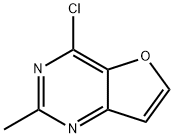 4-氯-2-甲基呋喃并[3,2-D]嘧啶 结构式