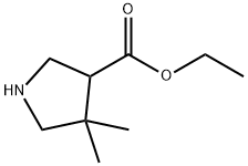 ethyl 4,4-dimethylpyrrolidine-3-carboxylate Structure