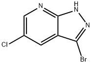 3-BROMO-5-CHLORO-1H-PYRAZOLO[3,4-B]PYRIDINE Structure