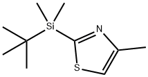 2-(TERT-ブチルジメチルシリル)-4-メチルチアゾール 化学構造式