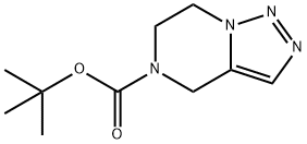6,7-Dihydro-[1,2,3]triazolo[1,5-a]pyrazine-5(4H)-carboxylic acid tert-butyl ester Struktur