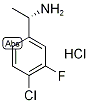 (S)-4-Chloro-3-fluoro-alpha-methylbenzylamine hydrochloride Struktur