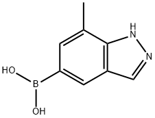 7-Methyl-1H-indazol-5-ylboronic acid Struktur