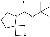 2-oxa-5-azaspiro[3,4]octane-5-carboxylic acid tert-butyl ester Struktur