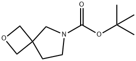 2-oxa-6-azaspiro[3,4]octane-6-carboxylic acid tert-butyl ester Struktur