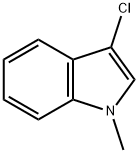 3-クロロ-1-メチル-1H-インドール 化学構造式