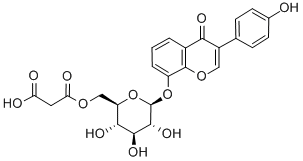 6”-O-マロニルダイジン 化学構造式