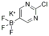 (2-クロロピリミジン-5-イル)トリフルオロほう酸カリウム 化学構造式