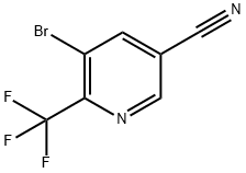 3-Pyridinecarbonitrile, 5-bromo-6-(trifluoromethyl)- Struktur