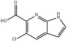 5-Chloro-7-azaindole-6-carboxylic acid Structure