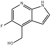 (5-Fluoro-1H-pyrrolo[2,3-b]pyridin-4-yl)methanol, 1246088-53-8, 结构式