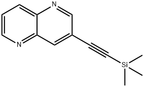 3-((Trimethylsilyl)ethynyl)-1,5-naphthyridine Struktur