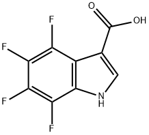 4,5,6,7-TETRAFLUORO-1H-INDOLE-3-CARBOXYLIC ACID 结构式