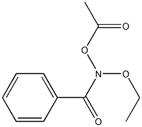 N-アセトキシ-N-エトキシベンズアミド 化学構造式