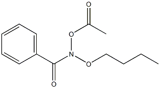 N-アセトキシ-N-ブトキシベンズアミド 化学構造式