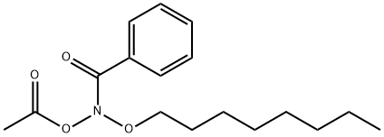 N-ACETOXY-N-OCTYLOXYBENZAMIDE Struktur