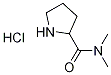N,N-DiMethyl 2-pyrrolidinecarboxaMide HCl Structure