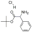 Benzeneacetic acid, a-aMino-, 1,1-diMethylethyl ester . HCL Structure