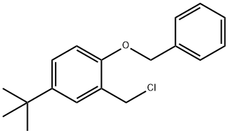 Benzene, 2-(chloroMethyl)-4-(1,1-diMethylethyl)-1-(phenylMethoxy)- Structure