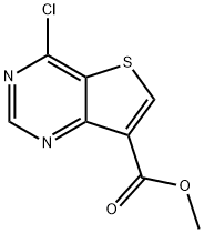 methyl 4-chlorothieno[3,2-d]pyrimidine-7-carboxylate Structure