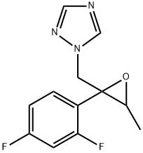 1-(((2R,3S)-2-(2,4-ジフルオロフェニル)-3-メチルオキシラン-2-イル)メチル)-1H-1,2,4-トリアゾール 化学構造式