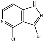 1H-Pyrazolo[4,3-c]pyridine,3-broMo-4-chloro- Struktur