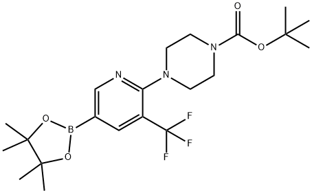 tert-butyl 4-(5-(4,4,5,5-tetraMethyl-1,3,2-dioxaborolan-2-yl)-3-(trifluoroMethyl)pyridin-2-yl)piperazine-1-carboxylate|tert-butyl 4-(5-(4,4,5,5-tetraMethyl-1,3,2-dioxaborolan-2-yl)-3-(trifluoroMethyl)pyridin-2-yl)piperazine-1-carboxylate