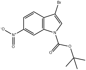 N-BOC-3-溴-6-硝基吲哚, 1246471-29-3, 结构式