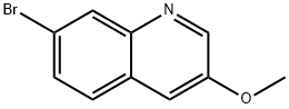 7-ブロモ-3-メトキシキノリン 化学構造式