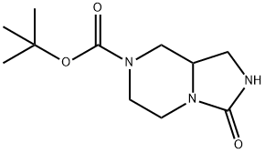 tert-butyl 3-oxohexahydroimidazo[1,5-a]pyrazine-7(1H)-carboxylate Structure