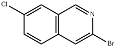3-Bromo-7-chloroisoquinoline Struktur