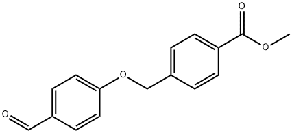 4-(4-FORMYL-PHENOXYMETHYL)-BENZOIC ACID METHYL ESTER Structure