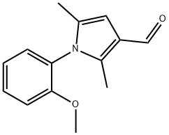 1-(2-甲氧基苯基)-2,5-二甲基-1H-吡咯-3-甲醛, 124678-35-9, 结构式