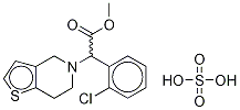 rac Clopidogrel-13C,d3 Hydrogen Sulfate Struktur