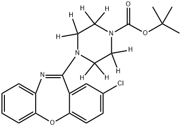 N-tert-Butoxycarbonyl Amoxapine-d8,1246814-71-0,结构式
