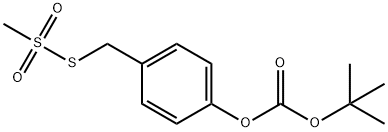 4-(tert-Butoxycarbonyloxy)benzyl Methanethiosulfonate, 1246814-72-1, 结构式