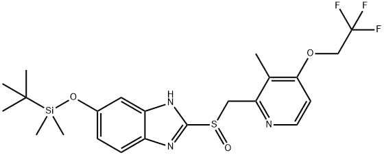 5-O-tert-Butyldimethylsilyl 5-Hydroxy Lansoprazole Structure