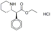 (αR,2S)-rel-α-Phenyl-2-piperidineacetic Acid Ethyl Ester Hydrochloride Structure