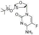4-アミノ-1-((2R,5S)-2-((TERT-ブチルジメチルシリルオキシ)メチル)-1,3-オキサチオラン-5-イル)-5-フルオロピリミジン-2(1H)-オン-13C,15N2 化学構造式