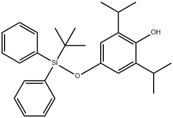 4-(tert-Butyldiphenylsilyl)hydroxy Propofol Structure