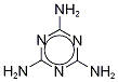 メラミン-13C3,15N3 化学構造式