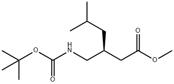 (S)-N-tert-Butoxycarbonyl Pregabalin Methyl Ester Struktur