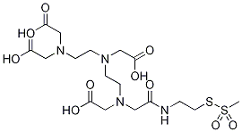 N-[S-MethanethiosulfonylcystaMinyl]diethylenetriaMinepentaacetic Acid Structure