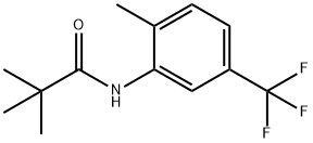 6-メチル-3-(トリフルオロメチル)ピバルアニリド 化学構造式